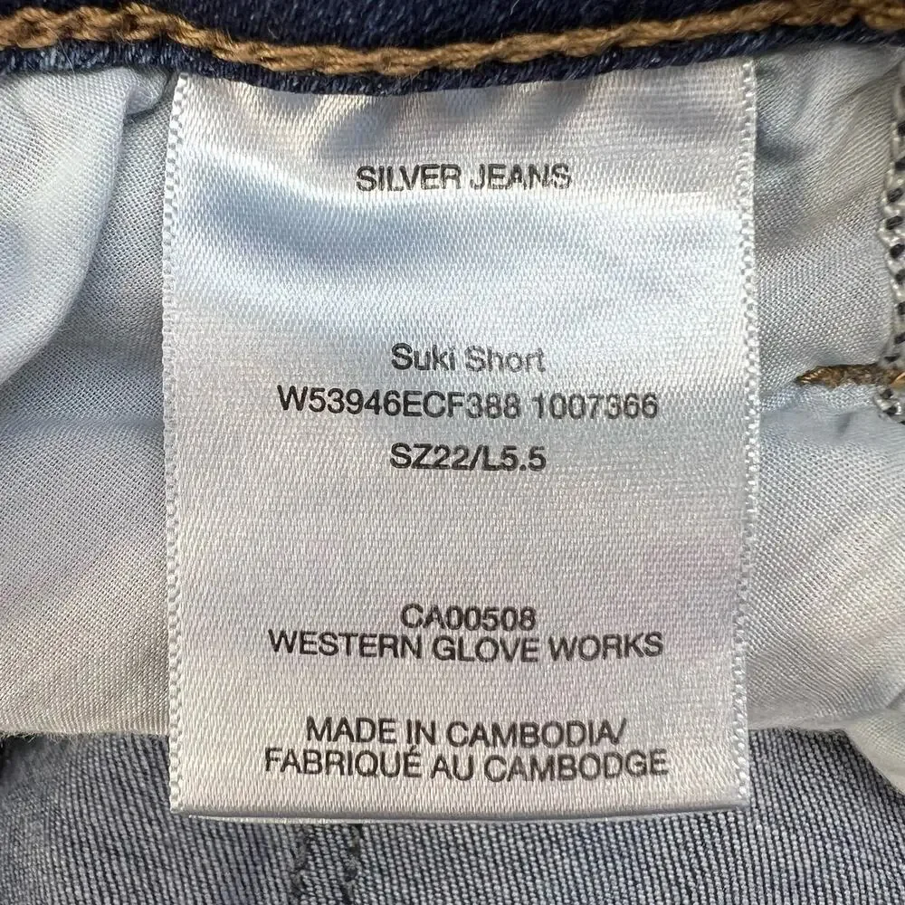 Silver Jean Co. Shorts Women's Size 22X5.5L Suki Distressed Casual Normcore - Picture 13 of 14